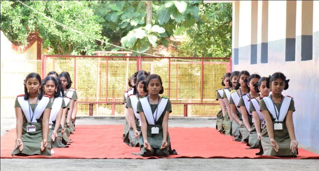 Yoga session